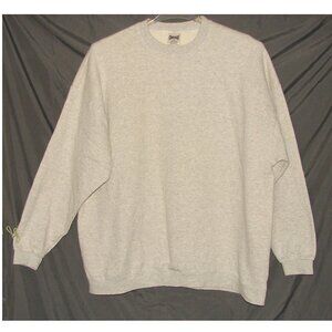 Vtg 80s/90s Mervyns Cheetah Blank SWEATSHIRT, XXL, USA Made, Boxy, Yellow-Gray